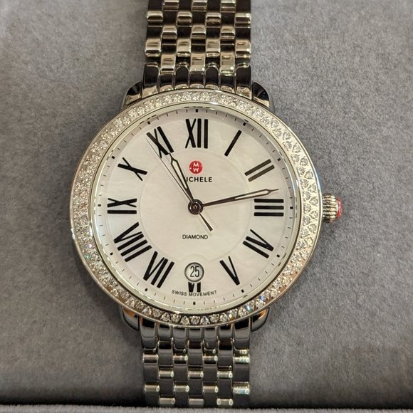 Michele "Serein" Diamond Bezel Watch - Picture 1 of 5